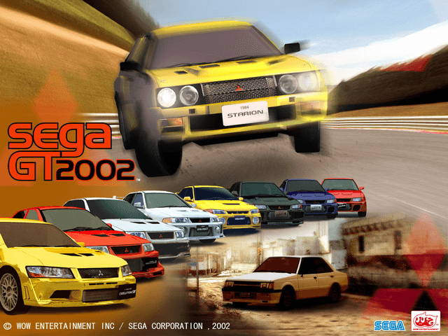 Sega GT 2002 title screen for Xbox